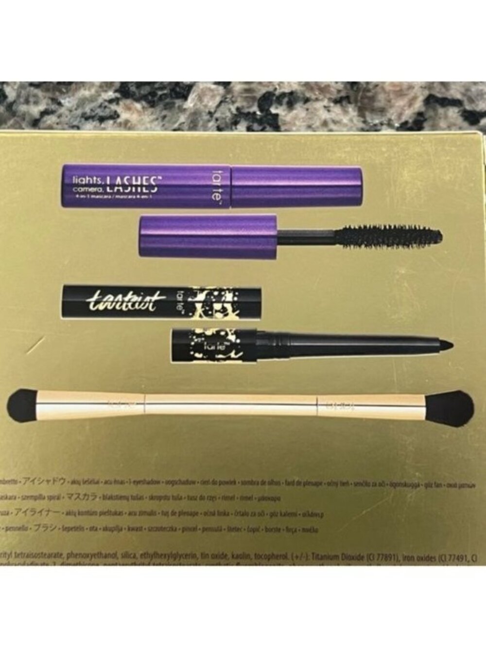 NIB Tarte Winter Wonderglam Luxe Eye Palette Set Shimmer Glitter Metallic Makeup - Picture 5 of 15